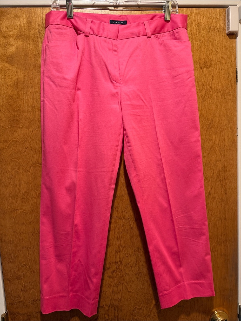 Jones New York Hot Pink Straight-Leg Trousers